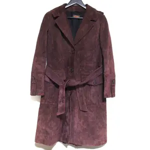 Pre-owned TOD'S Suede calfskin Small Leather Goods Suede Lamb Leather Trench Coat