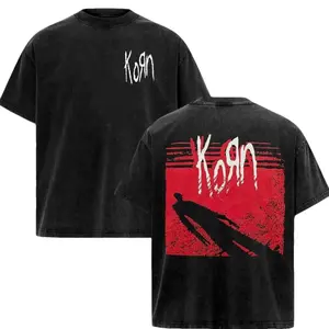 Retro Korn Shadow Man T-Shirt 2 side ,Korn Rock Band T-Shirt , Music Graphic Tee, Rock Band Shirt, Retro Music Tee, Rock Music Lover Shirt, Vintage Band Shirts Casual  Fit Top, Top Men's and Women's Clothing
