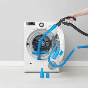 Dryer Vent Cleaner Kit, Vacuum Hose Lint Remover and Vent Hose Brush, Household Lint Trap Cleaning Tool for Deep Cleaning Lint Removal