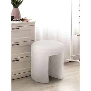 Round Footstool Dresser Stool Multi-functional footrest Shoeshine Stool Suitable for living room, bedroom, children's