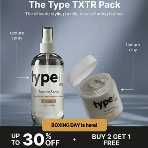 (Prev. Mylz) Type TXTR Pack: Sea Salt Spray + Texture Clay (Mango Scented)