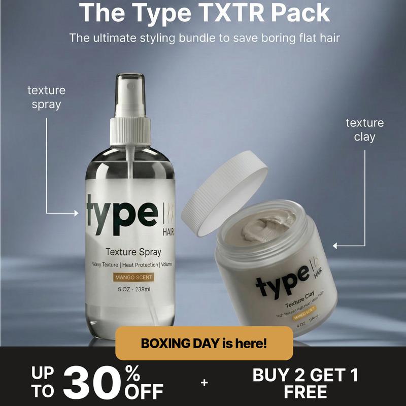 (Prev. Mylz) Type TXTR Pack: Sea Salt Spray + Texture Clay (Mango Scented)