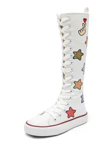 OPOEE Boys and Girls High Top Children's Canvas Shoes Fashion Street Dance White Campus Shoe Outdoor Leisure Sneakers Shoes