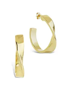 Wide Tube Hoop Earrings