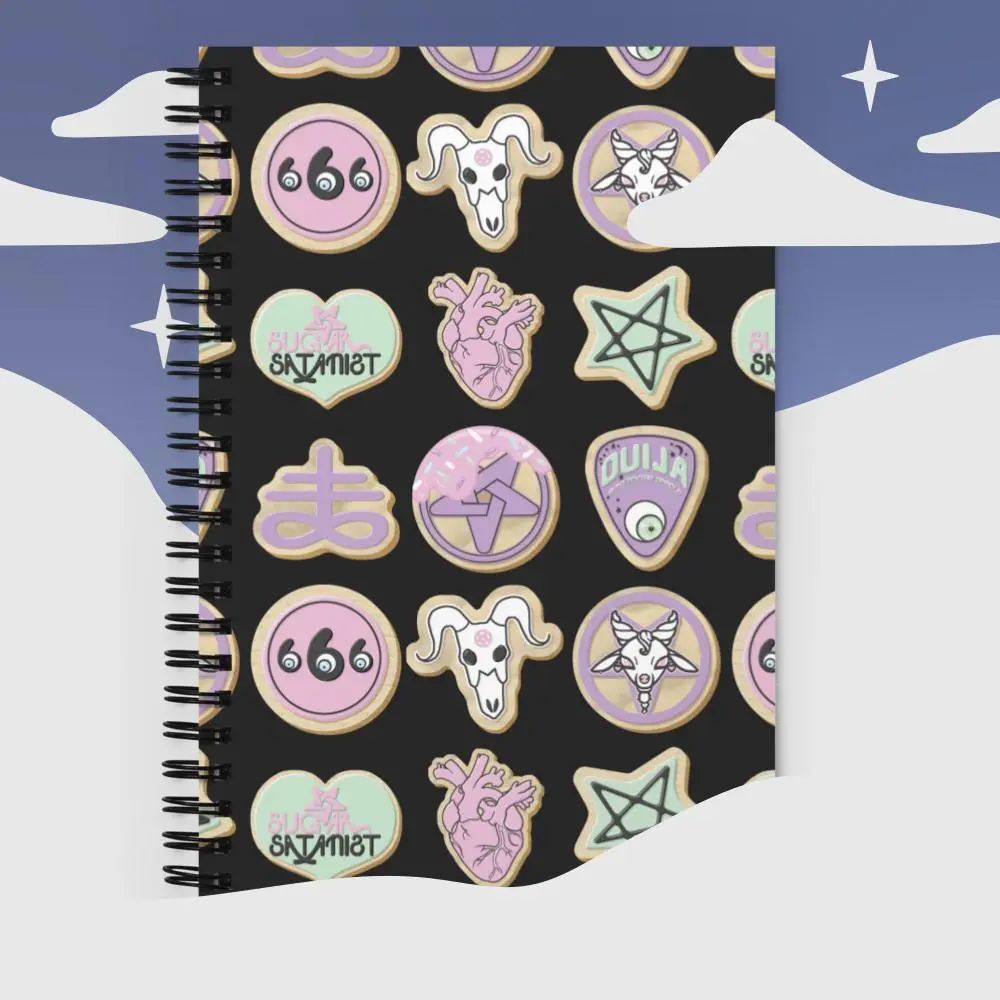 cookies spiral notebook
