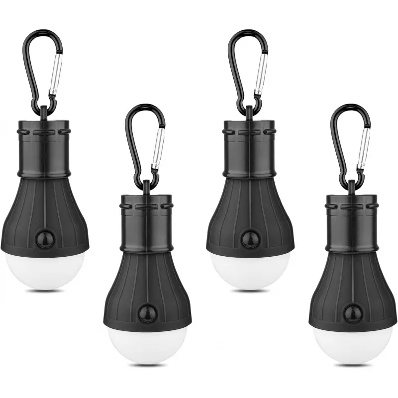 LED Camping Tent Lantern, Portable Outdoor Waterproof Emergency Light Bulb, Battery-Powered with Clip Hook, Super Bright, Suitable for Hiking, Parties, Cam2026