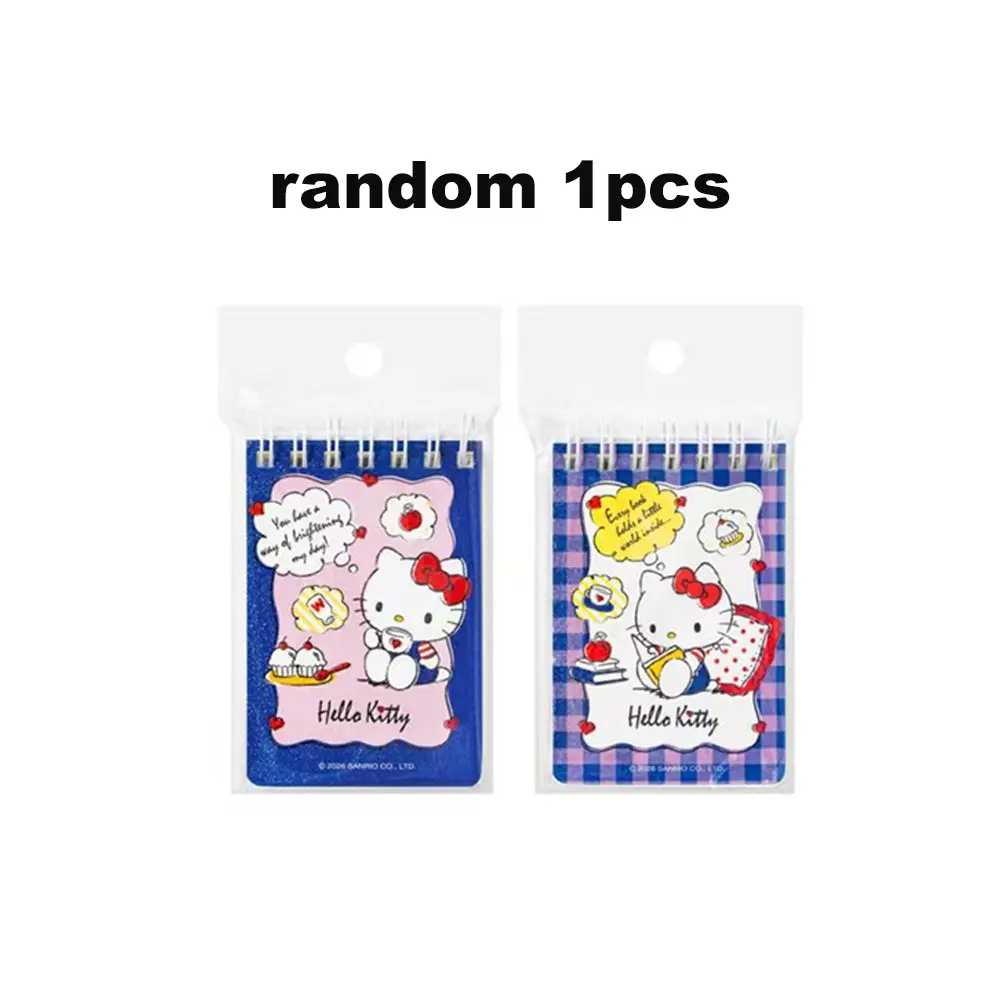 L Sanrio Mini Notebook Cartoon-Themed Spiral Bound Student Pocket Notebook