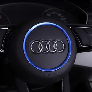 Car Steering Wheel Trim Cover For Audi 2017+ A4 S4 Avant B9 A3 S3 8V 8Y Q2 A5 S5 F5 TT R8 2019 A1 Decorative Sticker Accessories
