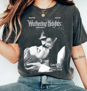 Wuthering Heights 2026 Movie Shirt, Margot Robbie Jacob Elordi Vintage Film Poster T-Shirt