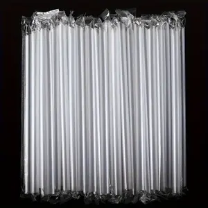 Transparent Disposable Plastic Straws, 100pcs Clear Straws, Long Straws for Restaurant and Home Party, Drinking Straws for Home Kitchen