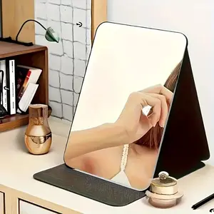 Portable Folding Makeup Mirror Brush Set, Compact Travel Design, Perfect Gift for Women, Ideal for Christmas, Halloween & Thanksgiving