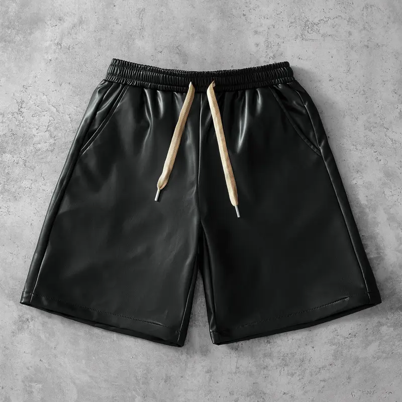 Men's Drawstring Waist Shorts, Solid Color, Casual Fitted Above Knee, Streetwear Fashion, Perfect Gift for Husband or Boyfriend