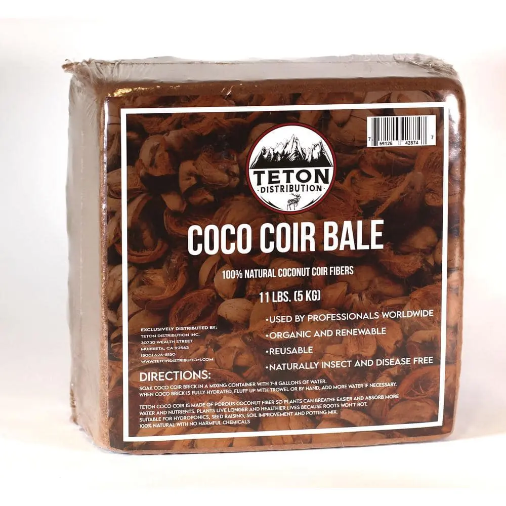 11 lbs. Coco Coir Potting Soil for Indoor Plants and Outdoor Plant The Coconut Coir Potting Mix is Great for Microgreens