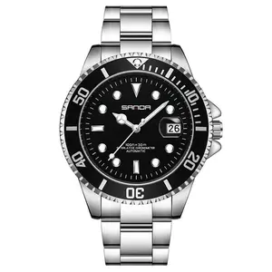 Vintage Steel Band Luminous Calendar Men's Simple Green Submariner Automatic Mechanical Watch