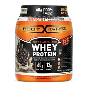 Body Fortress Super Advanced Whey Protein Powder, Cookies N’ Crème, 1.78 lb