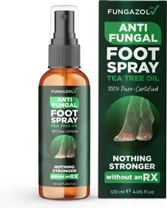 Foot Spray with Tea Tree Oil | Antifungal Treatment for Athlete’s Foot, Jock Itch, Nail Fungus & Ringworm | Fast-Absorbing Deep Penetrating Relief | Soothes Itching & Burning | 120ml