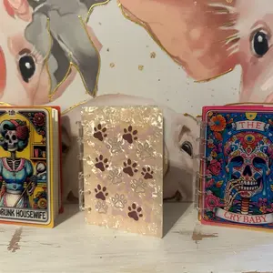 Acrylic wrapped notebooks