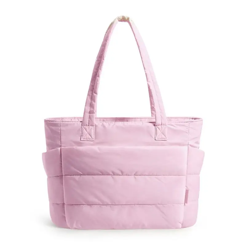 Puffy Quilted Tote Bag – 3 Sizes | Lightweight, Stylish & Functional for Work & Travel