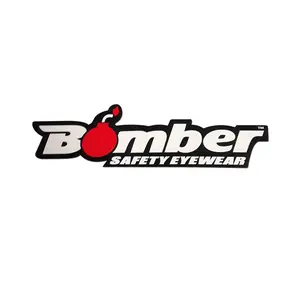 7" Red Blk Bomber Sticker_Safety