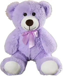 Teddy Bear Plush Toy, 13.5 inch Teddy Bear Stuffed Animal Birthday for Kids Girl Friends(Purple)