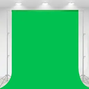 Pure Screen Backdrop 1.5x2m (4.92x6.56 Ft) for Streaming & Photography, Thick Polyester Fabric for Videos & Parties