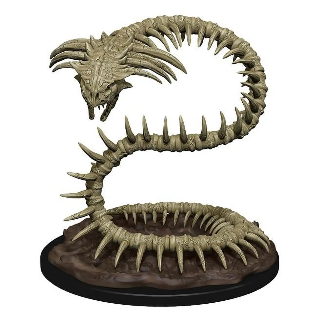 WizKids WZK90086 Dungeons & Dragons Nolzurs Marvelous Unpainted Miniatures - Bone Naga Wave 12, for Fantasy Enthusiasts, Includes Female Human Monk & Halfling Rogue, Little to No Assembly Required, Nolzurs Marvelous Miniatures