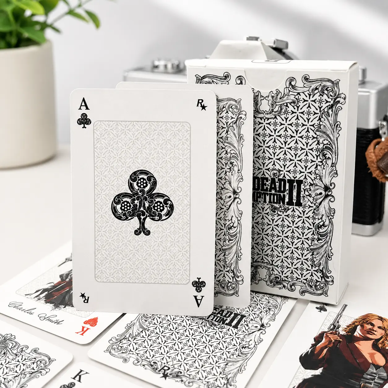 Red Dead Redemption 2 Playing Card Deck, Cowboy Western Illustrated Art, RDR2 Collectible Gift Set for Fans Red Dead Redemption 2 Playing Card Deck, Cowboy Western Illustrated Art, RDR2 Collectible Gift Set for Fans