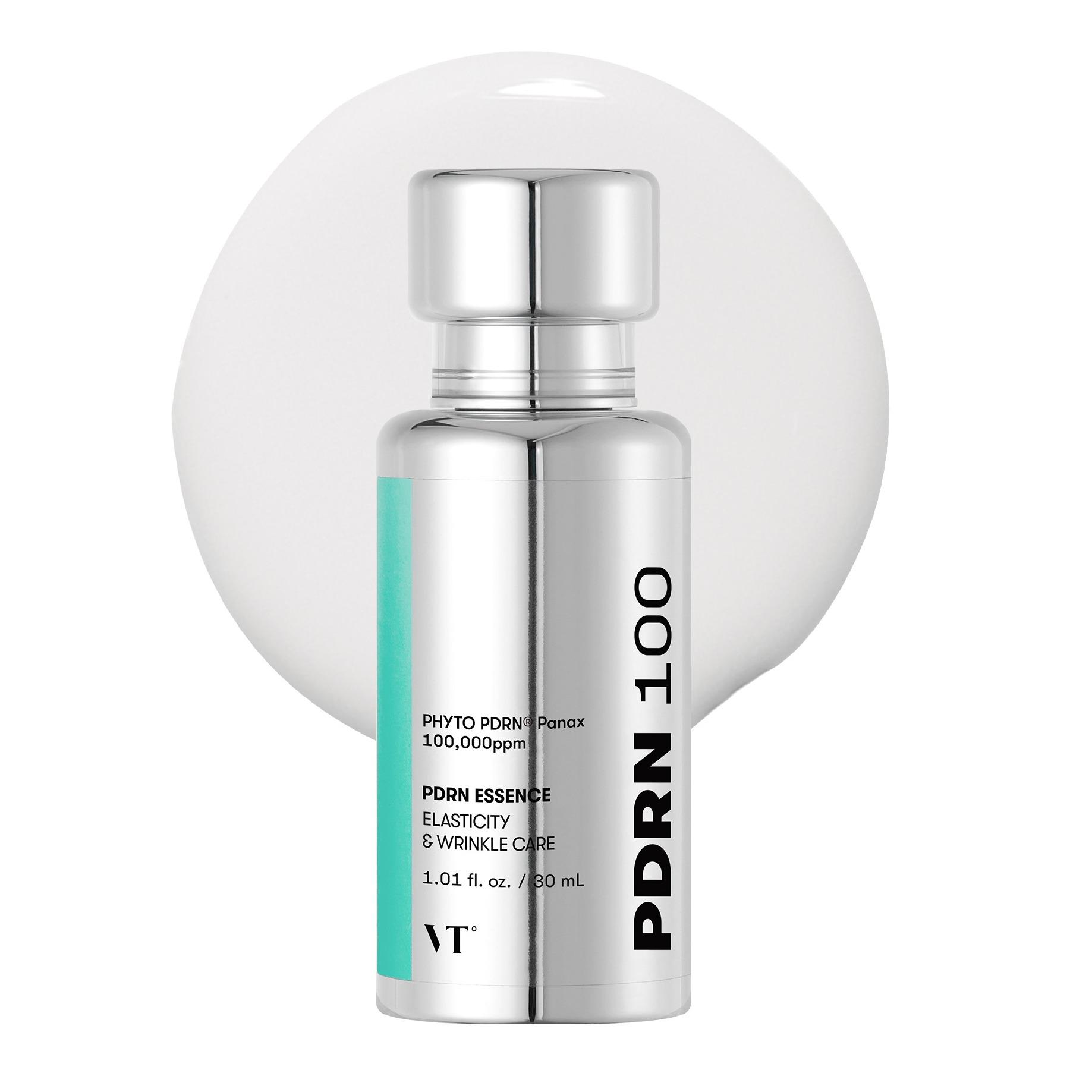 [VT COSMETICS] #1 viral PDRN 100 Essence with 100,000ppm Vegan PDRN & Milky Glow Serum | Smooth, Unscented, Hydrate, Moisture, Plumping, Firming & Fine Line Care | Moisturizer Radiance Glow | Korean Skincare