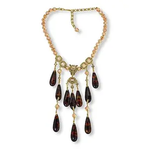 Heidi Daus On the Prowl 17" Crystal Dangle Beaded Necklace
