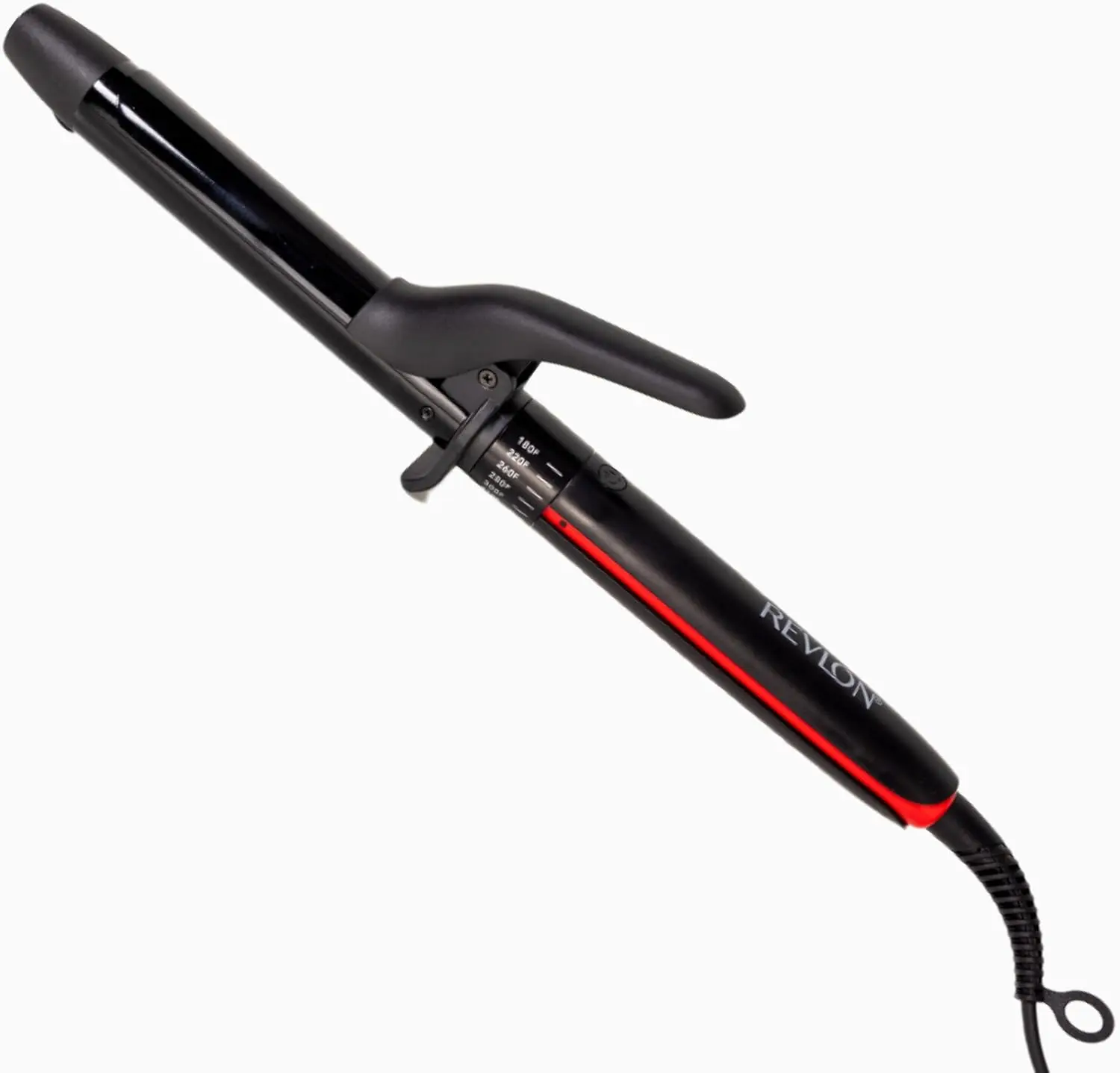 REVLON SmoothStay 1 Inch Curling Iron, Coconut Oil & Tourmaline Infused Ceramic Wand for Tight Curls, Enhanced Shine & Frizz Control