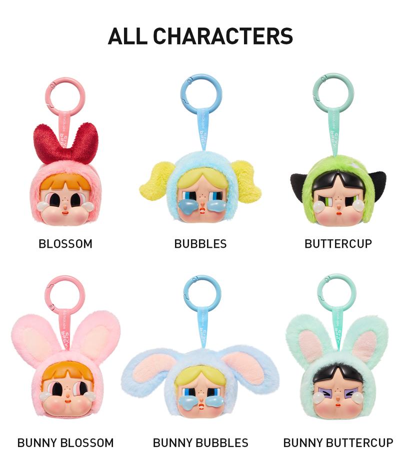 POP MART CRYBABY × Powerpuff Girls Series-Vinyl Face Plush Blind Box POP MART CRYBABY × Powerpuff Girls Series-Vinyl Face Plush Blind Box