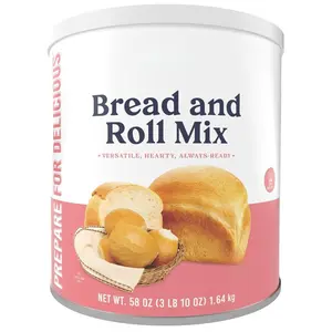 Augason Farms Bread and Roll Mix Can, Emergency Food Supply, Everyday Meals, 48 Servings
