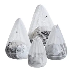 4 Pack Mesh Laundry Bags Set,Durable Drawstring Laundry Washing Bags for Delicates,Garments,Lingerie,Socks,Bras and Clothes,Christmas Party Gifts,Hand Tools Kits
