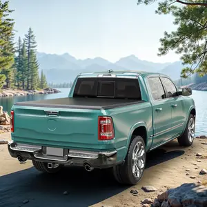 YITAMOTOR Soft Quad-Fold Truck Bed Tonneau Cover Fit for Chevy Silverado/GMC Sierra 1500 New Body Style 2007-2025 with 5.8 ft Bed Without Multi-Flex Tailgate