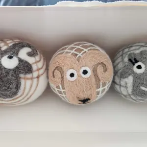 Fluff Ewes Natural Wool Organic Dryer Balls