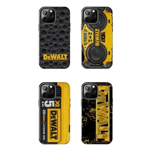 Dewalt Phone Case - High-Voltage Industrial Aesthetic Tough Case - Rugged Jobsite Protection & Hardware Inspired - Phone Cover for iPhone 7-17 Pro Max / for Samsung S21-S25 Ultra