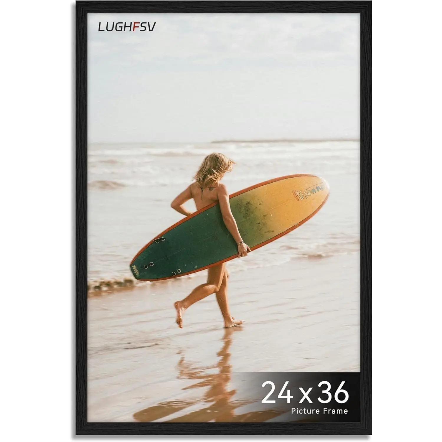 24x36 Picture Frame for Wall, Vertical or Horizontal Wall Hanging Large Poster Frame for Photo and Posters, Poster Frame 24x36 Without Mat