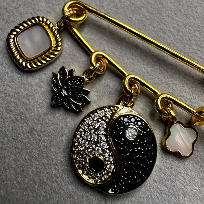 BalancedLotus Brooch