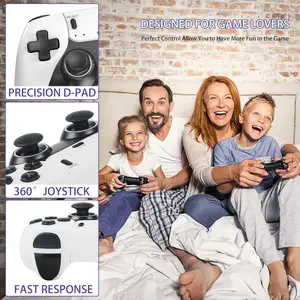 2025 Upgrade Retro Game Console, 4K HDMI, Built-in 19 Emulators, 20000+ Games, Upgrade Dual 2.4G Wireless Controllers, 64GB Storage Adapter Gamepad Port Stick
