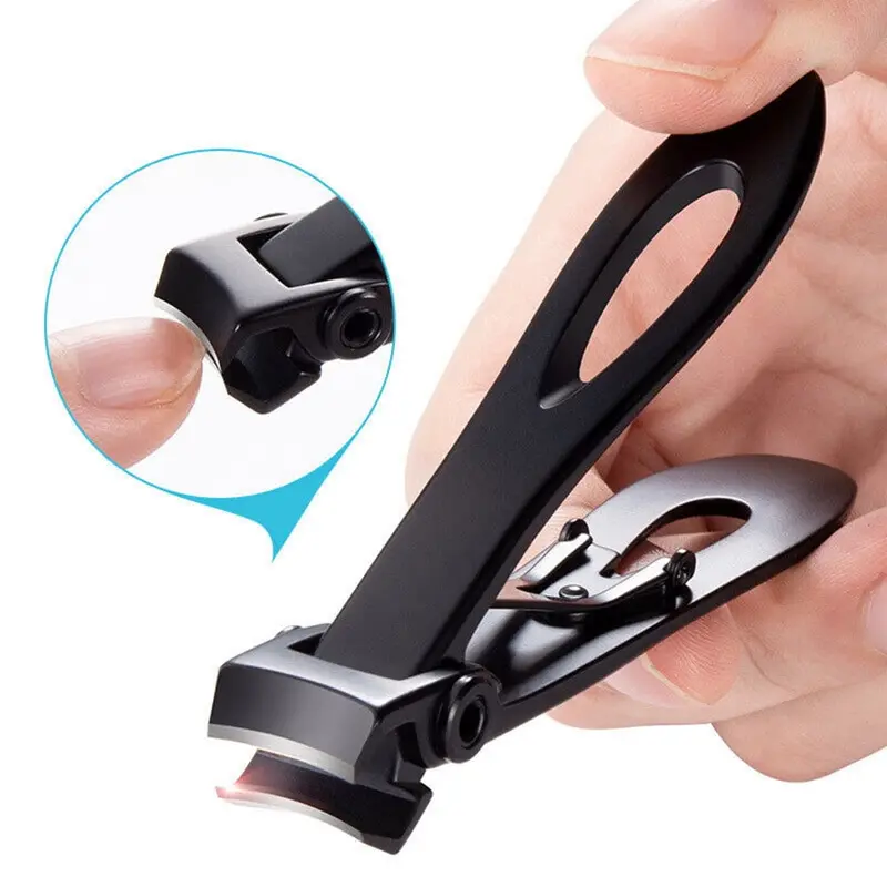 Unisex 100% Brand New Stainless Steel Extra Wide Jaw Toenail Clippers, 15mm Wide Opening Nail Care Tool, Ergonomic Handle Lever Reduces Hand Strain, Cuts Thick Nails with Minimal Pressure (Soak First Recommended)