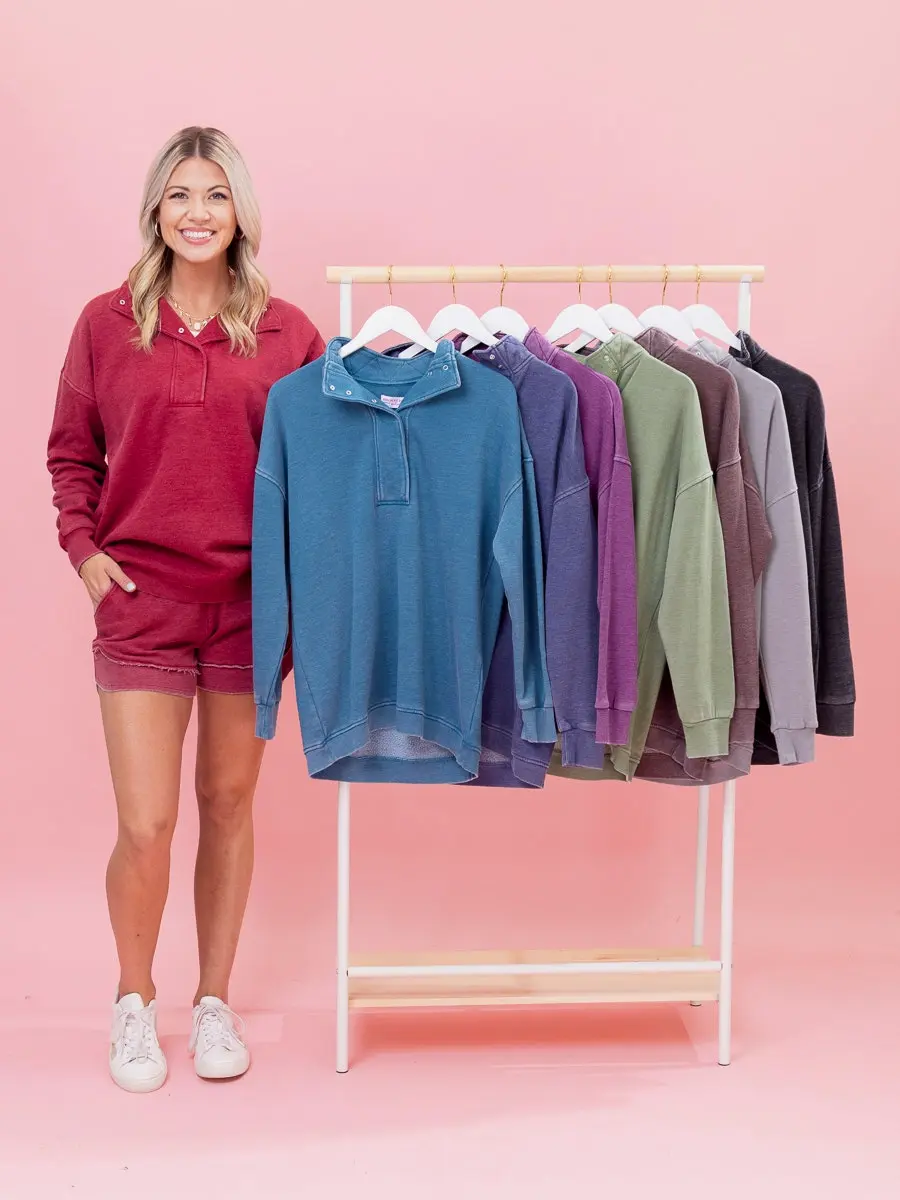 Lived In Snap Pullover by DD Design | S-3XL