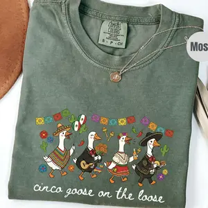 Cinco de Mayo Goose Comfort Colors, Lime Salt Tequila Shirt, Margarita Lover Gift, Mexicana Party Top, Funny Drinking Tee, Bar Crawl tshirt