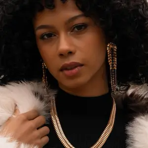 Magnificent Musings- Complete Look with Gold Chain Necklace and Earrings for a Stylish Appearance