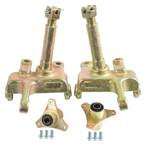 Suisuitong Go Kart Front Steering Knuckle Spindles & 3 Stud Go Kart Front Wheel Hubs for Karting ATV UTV Drift Trike Golf Cart Quad Buggy Dune Moped Lawn Mower Four Wheeler Tricycle 50cc-250cc