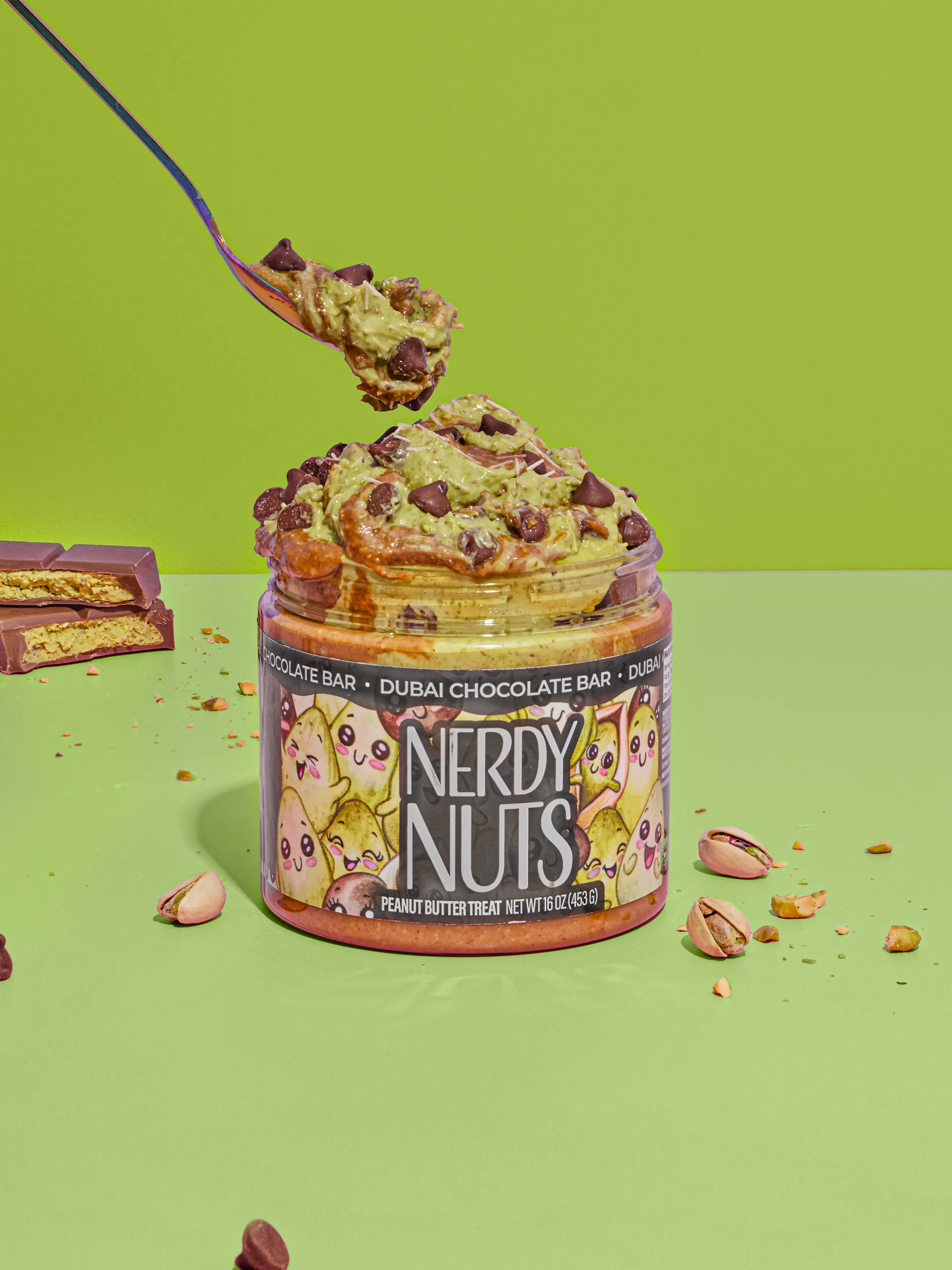 Dubai Chocolate Bar Peanut Butter Treat