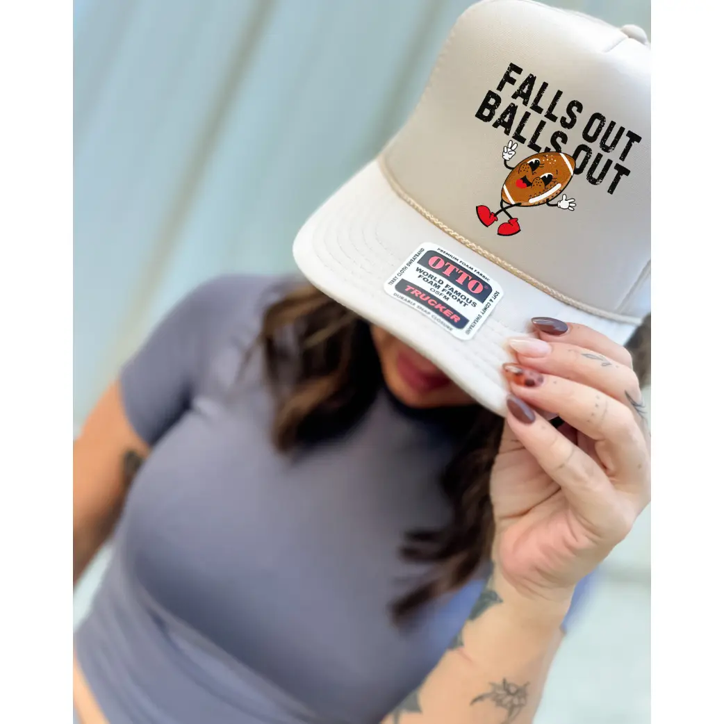 Custom Color Football Falls Out Trucker Hat