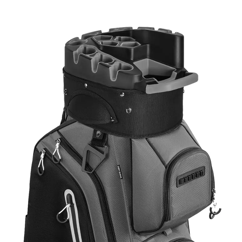 uniHimal 14-Way Golf Cart Bag Pro with Full Length Divider Top Golf Bag for Men with Handles and Rain Cover Superior Protection Ample Storage Comfortable Carrying Easy Cart Compatibility