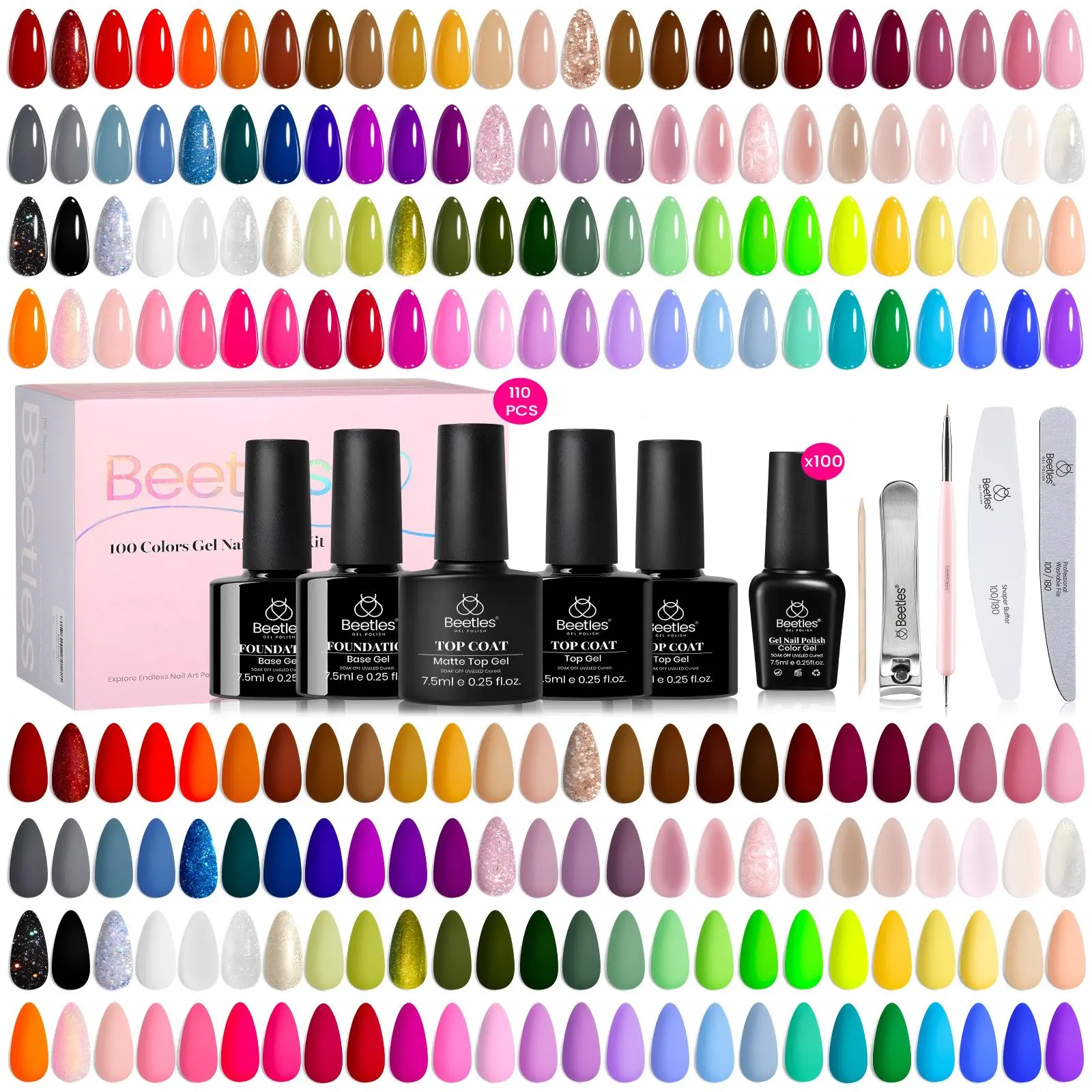 100 Colors Set - A   110 Pcs