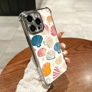 Compatible with iPhone16 Pro Max/15 Pro /14/13/12 Phone Case Seashells colorful Pattern  phone case hnmjddpg10
