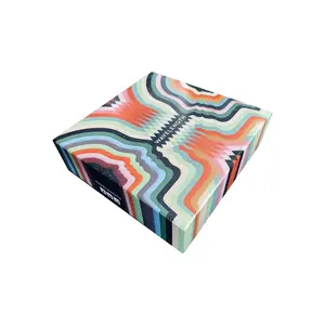 Wavelength Party Game Set, Retro Psychedelic Abstract Art Style, Team Building Board Game for Teens and Adults, Fun Guessing Game